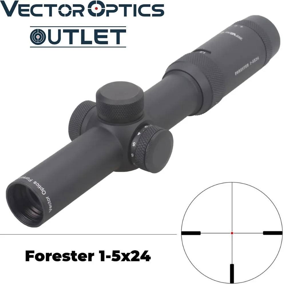 

Vector Optics Forester 1-5x24 Hunting Riflescope Illuminated Dot Reticle With Thin View Border For Real Firearms Tested On .300