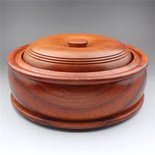 Бирма палисандр супер большое хранение, твердая деревянная коробка для конфет с восьми горшок с сокровищами, большие фрукты красного сандалового дерева, красное дерево украшения