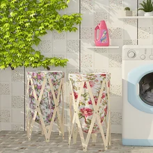 Съемная Складная Прачечная Корзина Ткань Искусство корзина для белья большая грязная одежда игрушки стеллаж для хранения и корзина