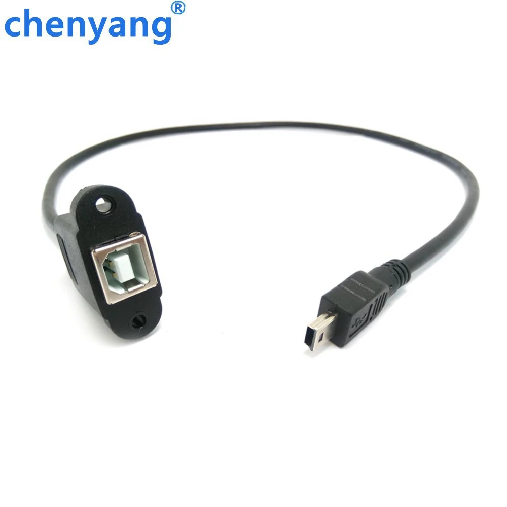 Кабель для крепления панели принтера + винт Mini USB 5 Pin штекер на 2 0 B гнездо 30 см/50