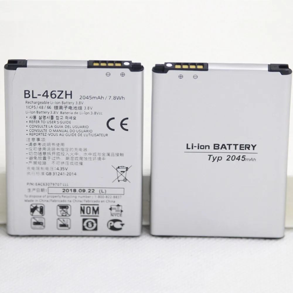 

10X Mobile Phone Battery BL-46ZH for LG K7 K8 K89 LS675 LS675 M1 M1V MS330 US375 X210 AS330 K332 K350N K371 K373 BL45ZH battery