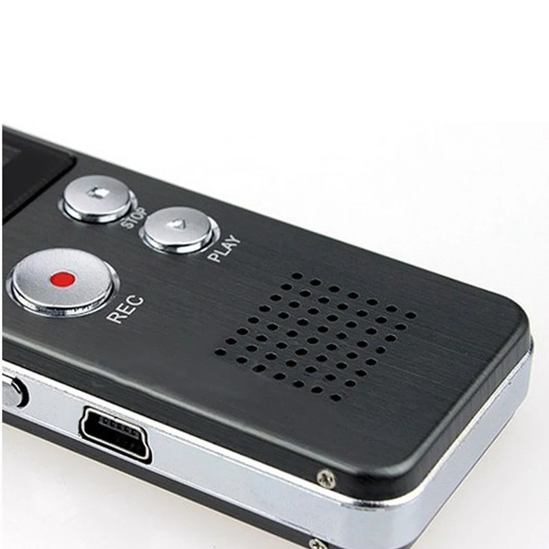  8GB Voice Recorder USB Flash Digital Audio Professional Voice Activated Dictaphone Support 650Hr Di