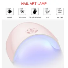 Горячая Распродажа ROHWXY 36 Вт 12 светодиодов Лампа для сушки ногтей USB перезаряжаемая отверждения Гель-лак УФ-лампа лак для ногтей инструменты дропшиппинг
