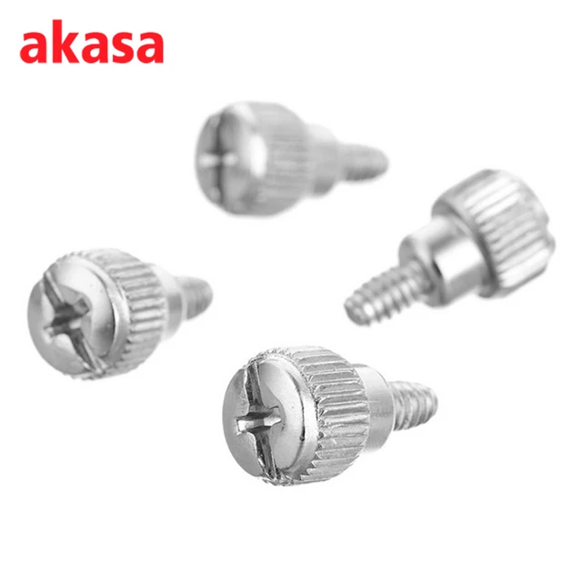 Special Offers Akasa 12pcs Coarse Thread Thumbscrews Tool-free Thumb Screw For Computer PC Case Internal Components For PCI Backplates or HDD