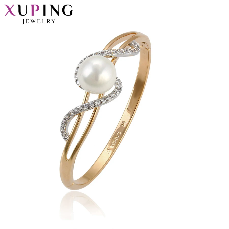 

11.11 Xuping Newes Bangle European Style Imitation pearl Jewelry Career for Women Thanksgiving Gift S163.6--51548