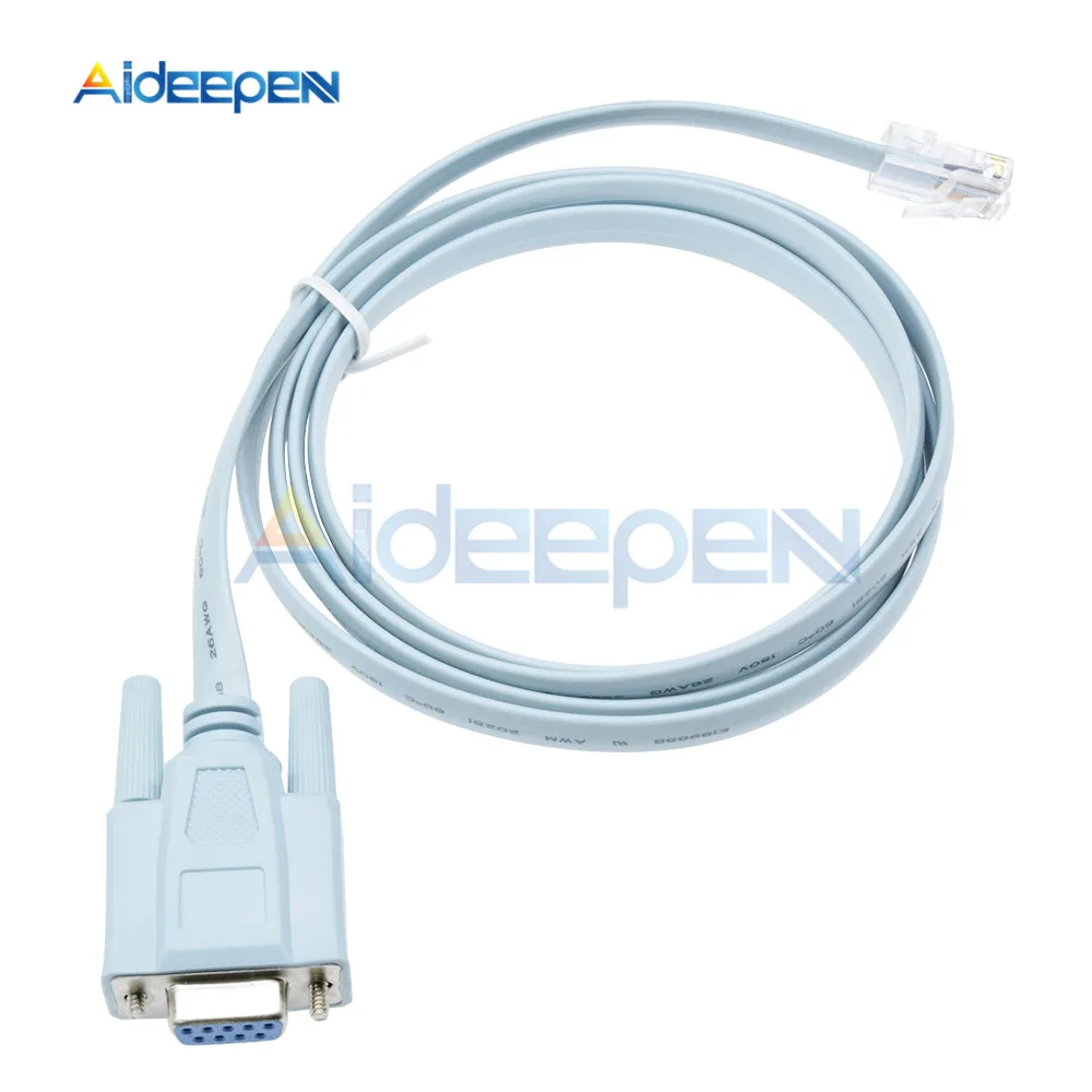 Сетевой адаптер с гнездом 1 5 м RJ45 на RS232 DB9 для консоли Cisco COM последовательным