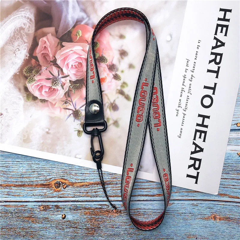 

Neck Strap Lanyards for Keys ID Badge Holders with black Lanyards Office Neck Strings/Strap DIY Hang Rope Lariat correa cuello