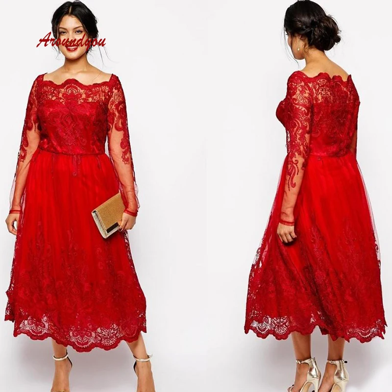 Красные кружевные платья с длинными рукавами для матери невесты на свадьбу, сексуальные платья для жениха, платья для крестной матери 2019