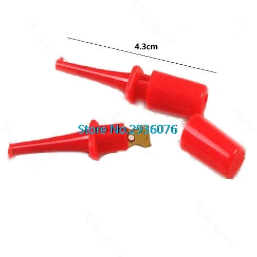 

2019 New 1 Pair Single Hook Clip Test Probe Lead Wire Mini Grabber Kit For Multimeter MAR18_15