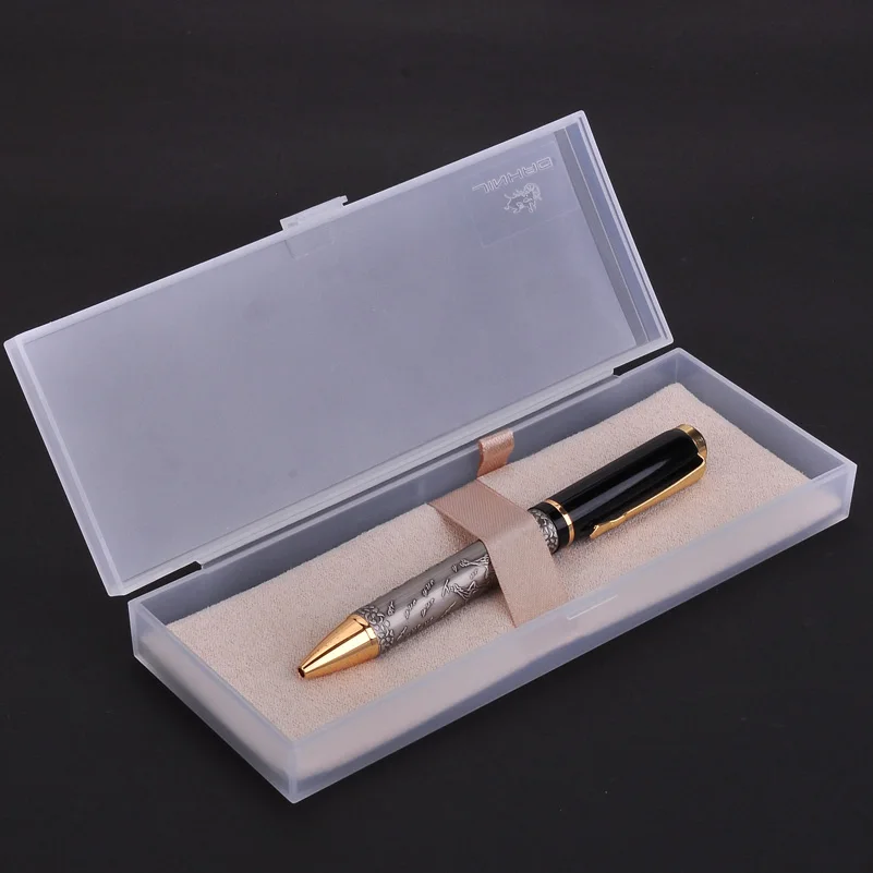 Новое поступление высокое качество золото/розовый/серый цвет Baoer 507 Xubeihong "восемь лошадей" шариковая ручка роскошные ручки для письма - Цвет: Grey