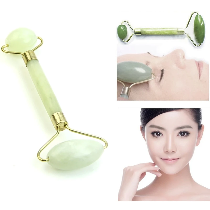 

Jade Roller Massager Green Facial Nature Healthy Face Beauty Body Head Neck Foot #H027#
