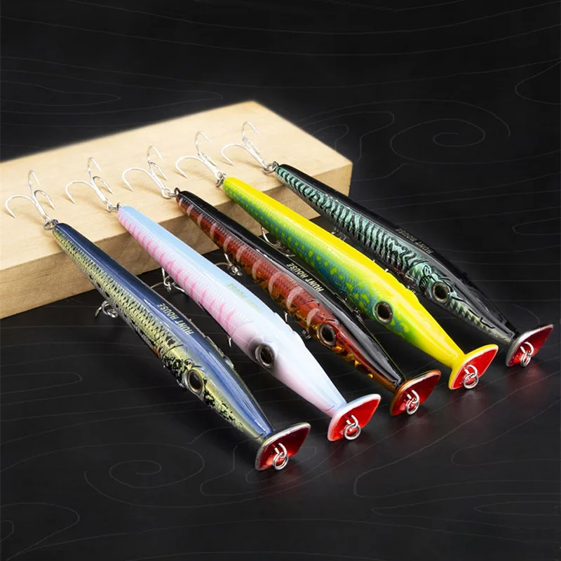 

Amlucas New Popper Fishign Lure 150mm 20g Long Cast Pencil Baits Floating stickbait for bass Topwater Fishing Bait WW1177