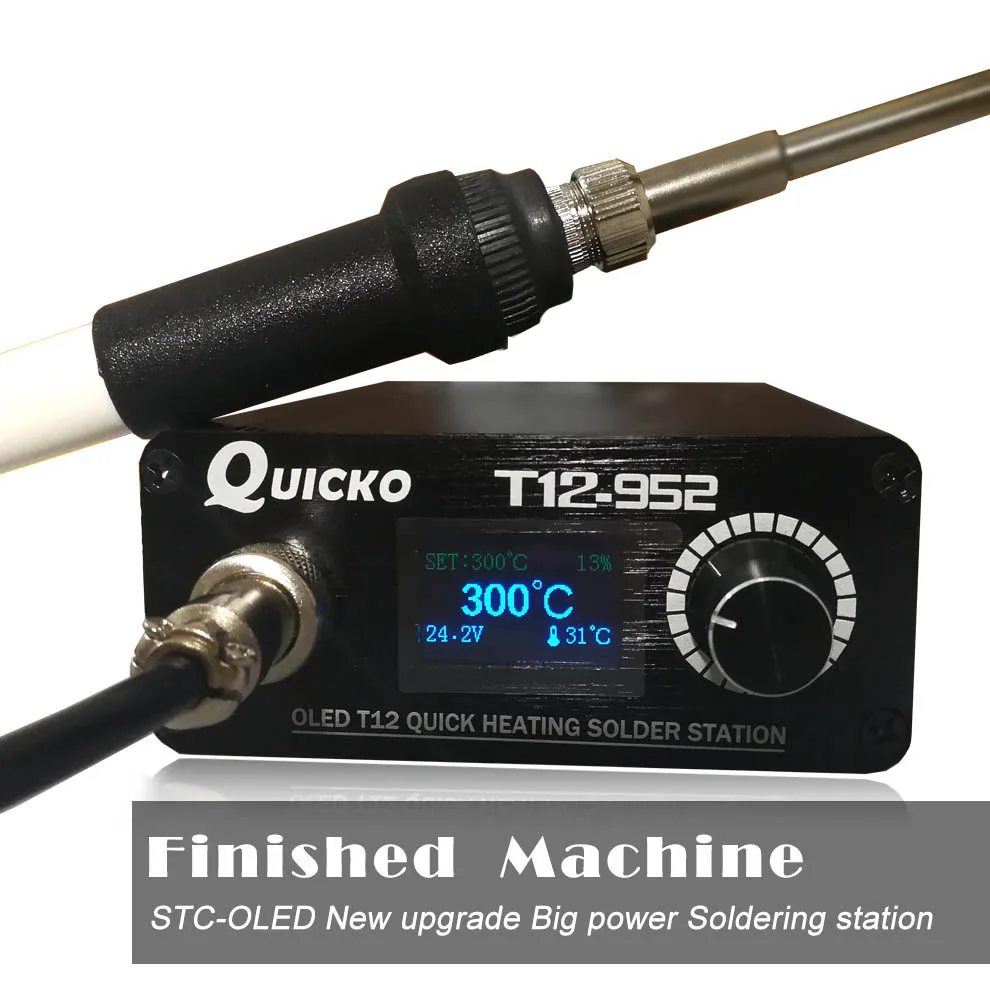 Паяльная станция Quicko T12 STC OLED электронный сварочный паяльник 2020 новая версия