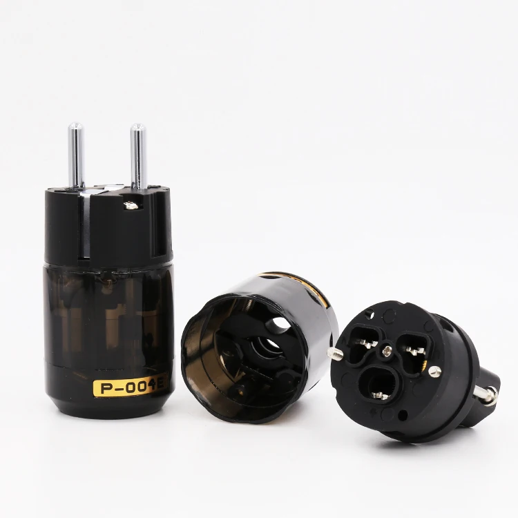 Пара P004E + C004 родиевое покрытие Евро schuko AC Разъем питания IEC разъем 1 пара|iec power