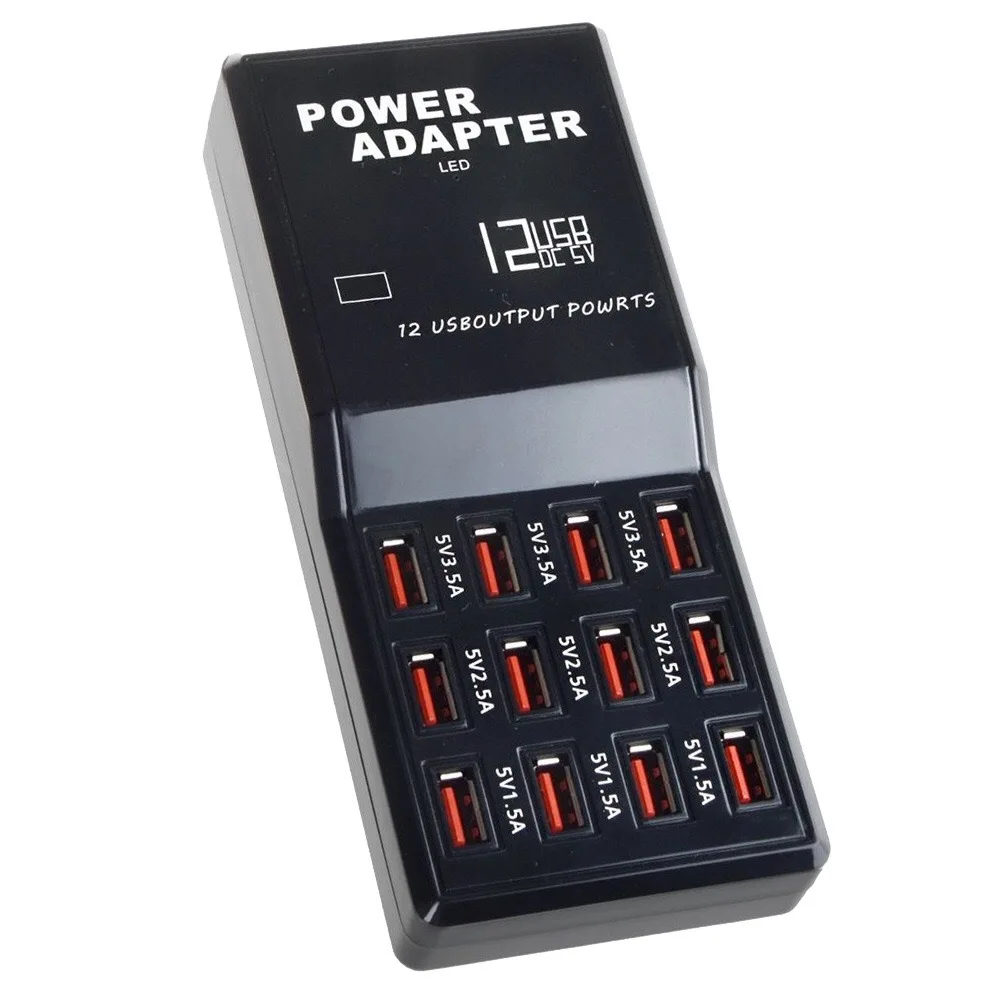 12 портов USB зарядное устройство США/ЕС вилка настенное зарядное устройство AC адаптер питания мульти USB настольное зарядное устройство для iphone samsung смартфон UM