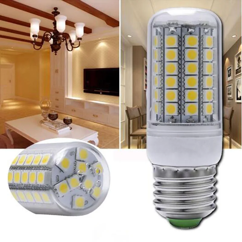 E27 SMD5050 8 Вт 48 светодиодный супер яркий светильник лампа Энергоэффективный