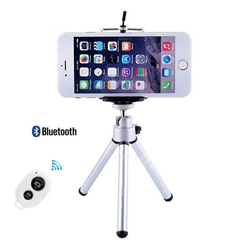 

Flexible Mini Tripod With Remote Control For iPhone Lightweight Mini camera Tripod Rotatable Monopod With Phone Clip
