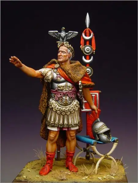 

Unpainted Kit 1/ 32 54mm Gaius Julius Caesar of the Republic of Rome figure Historical Figure Resin Kit