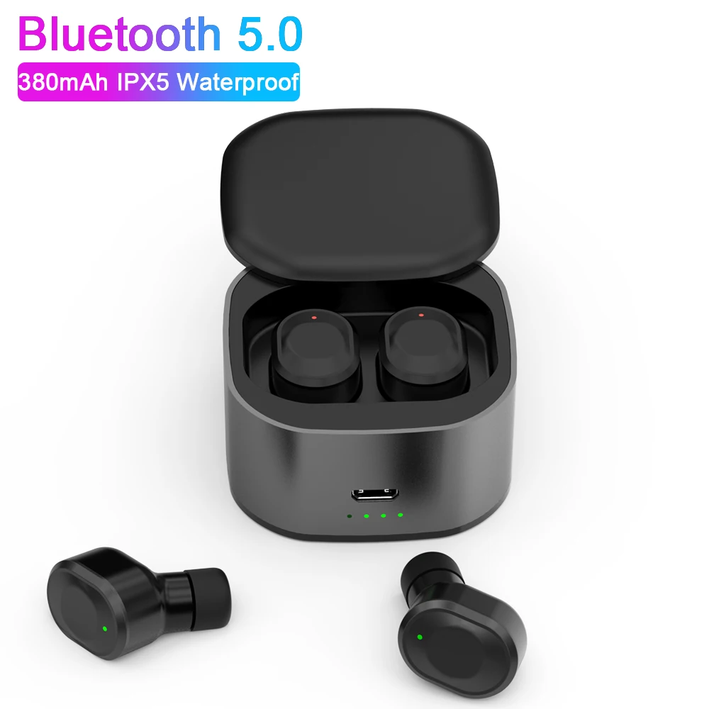 

GW17 TWS bluetooth 5.0 TWS True Wireless Earphone Earbuds Charging Box HiFi Stereo Sound Bilateral IPX5 Waterproof Headphones