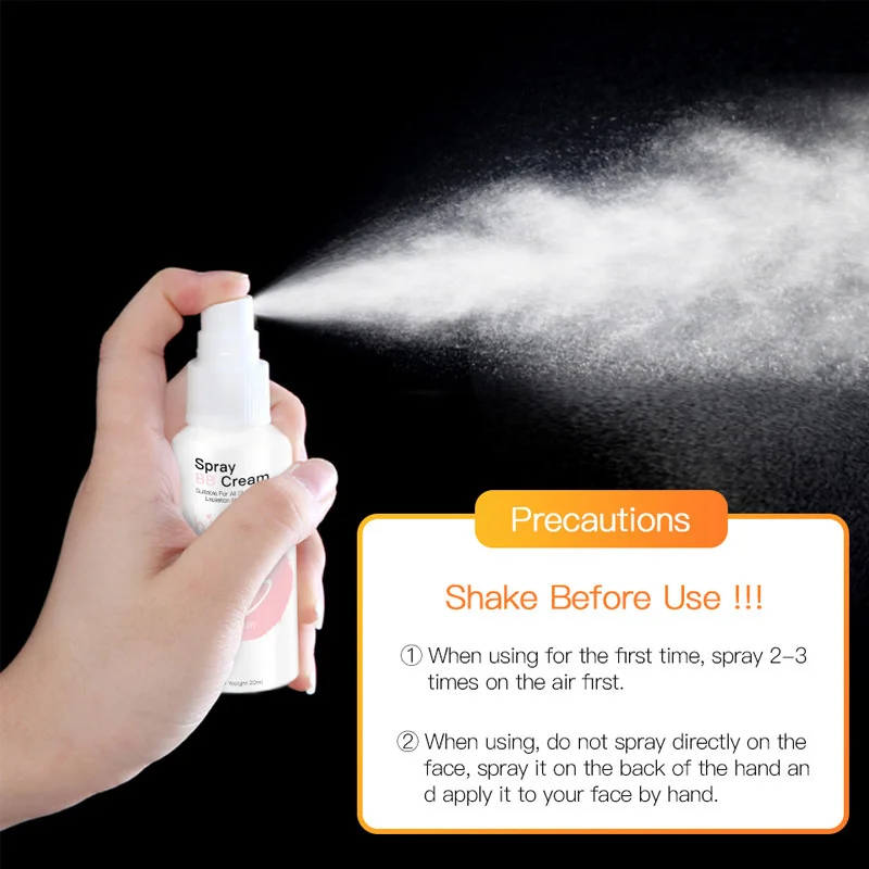 

Lazy Concealer Spray Cream Whitening BB Cream Portable Moisturizing Beauty Cosmetics Foundation Makeup Lazy Make Up TSLM1