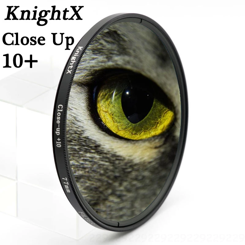 KnightX закрыть 10+ 52 55 58 67 77 мм UV CPL фильтр для sony Pentax Nikon Canon D5200 100D EOS 400D D5300 D3300 D5500 550D 500D