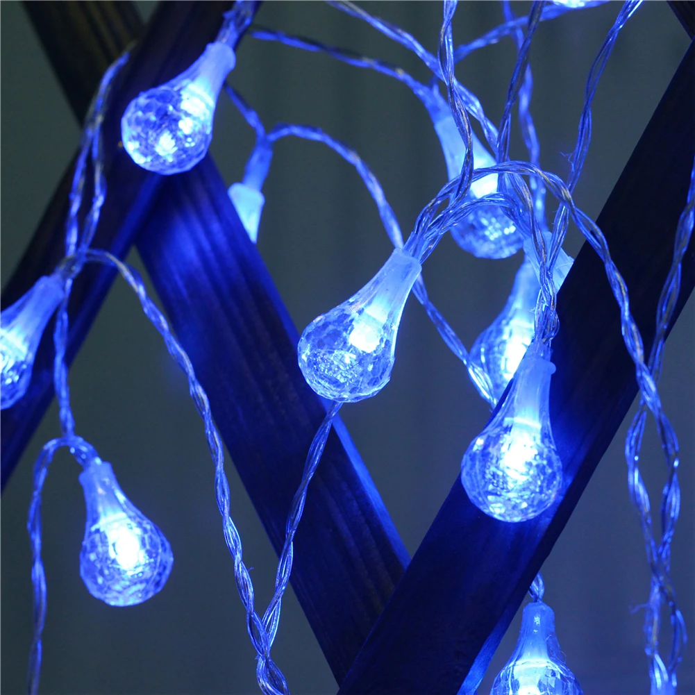 

Fairy Lightsfairy lightsWater Droplets String Light 1.5M-10M,10L/20L/40L/96L, 3AA/31V US/EU Room Weding Party Wall Window Home Dec Children Night Lamp
