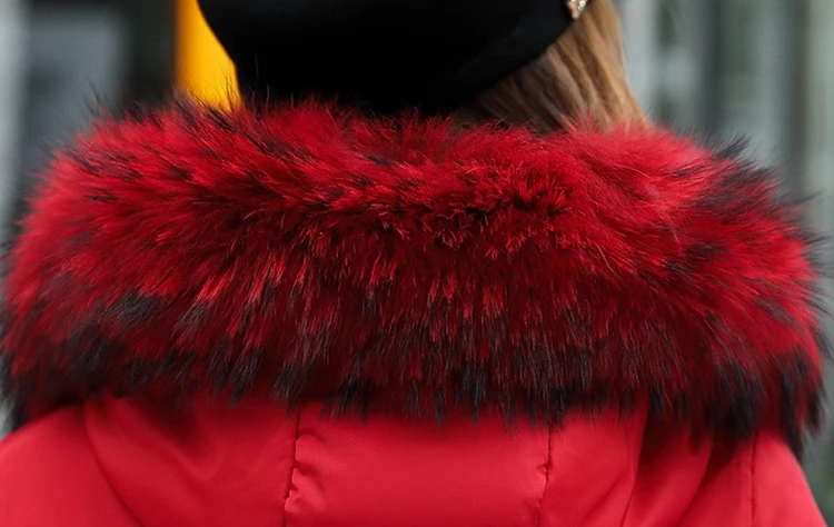 Модная теплая зимняя женская куртка с большим мехом, толстая Тонкая Женская куртка, зимнее женское пальто с капюшоном, пуховики, длинная верхняя одежда