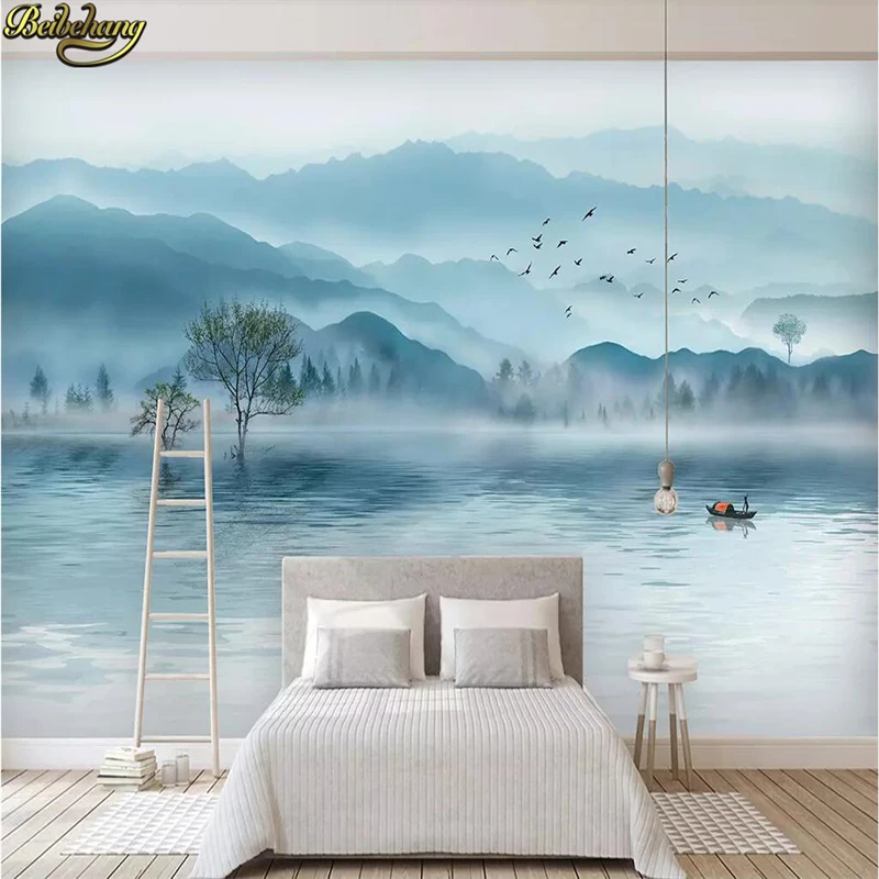 beibehang Photo Wallpaper Landscape Art Photography Background Wall paper 3d flooring Mural Dining Room decoration home Decor 2 1 6m 6 6 5 2ft green photography background screen