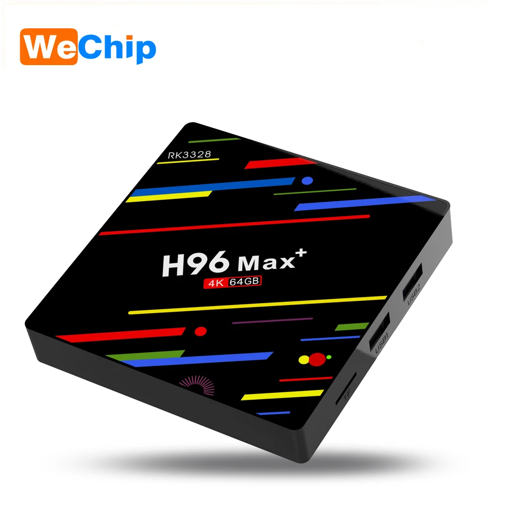 

Wechip H96 MAX+ RK3328 Penta-Core 4G 64G Android 9.0 TV Box 2.4G+5G Dual Wifi H.265 4K HD USB 3.0 Set Top Box PK TX6 HK1 X96 MAX