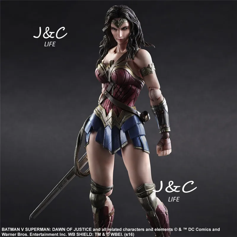 Justice league Superman VS Batman Movie Wonder woman Action Figure 27cm PVC Model Collect Anime Model Toys Juguetes kids toys