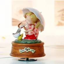 Семена вращающиеся украшения музыкальная шкатулка маленькая девочка День рождения Свадьба Рождество подарок подруге подарки