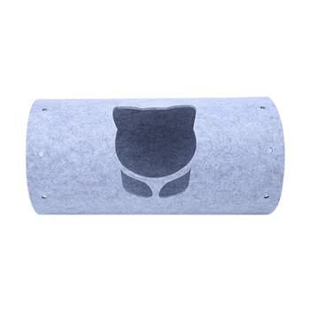 

Cat Tunnel Toy Pet Tunnels and Tubes Peep Hole Design Collapsible 2 holes Play Funny Toy with Mouse Hanging