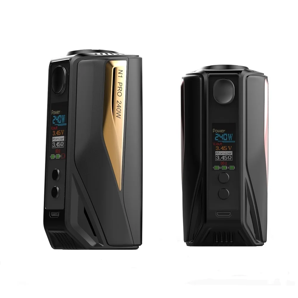 Skup 【Clearance】 prezenty Vape mod oryginalny Vaptio N1 Pro2400W elektroniczna skrzynka papierosowa mod wsparcie 2X18650 baterie bez baterii