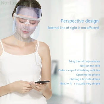 

3 color Light Therapy Facial Mask Anti Acne Wrinkle Facial Machine Device Skin Rejuvenation Moisturizing LED Mask Beauty