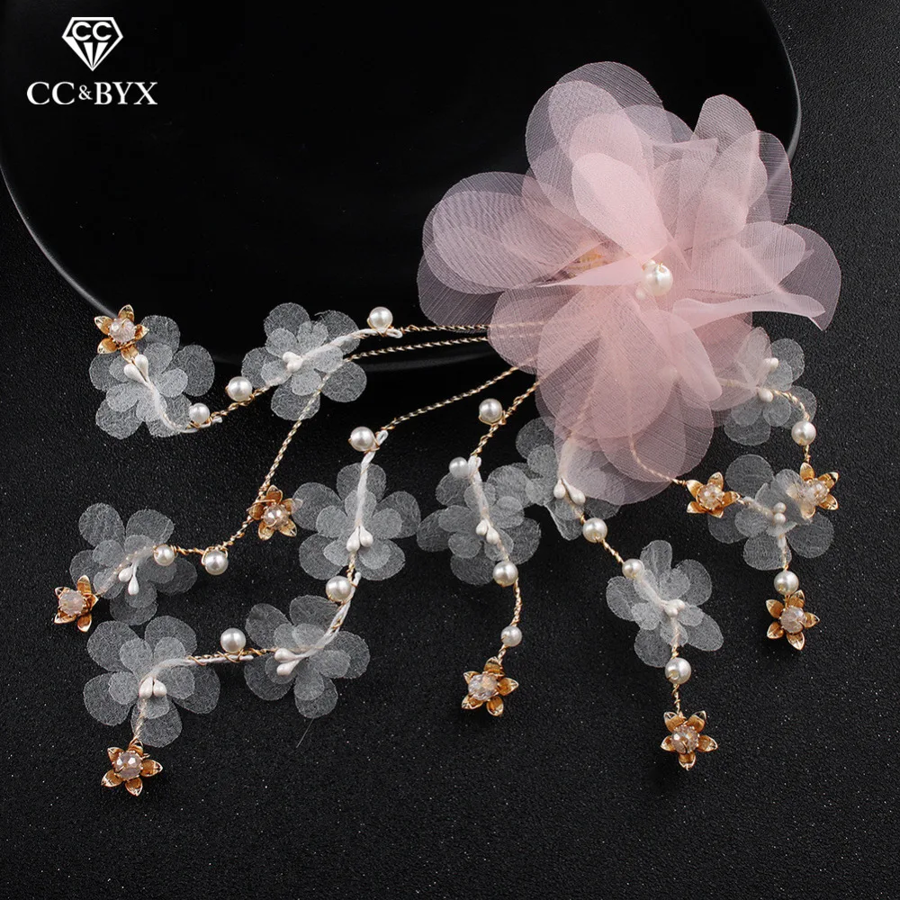 

CC wedding jewelry hairgrips hairpins combs engagement hair accessories bridal flower fairy yarn elegant 100% handmade diy hx235