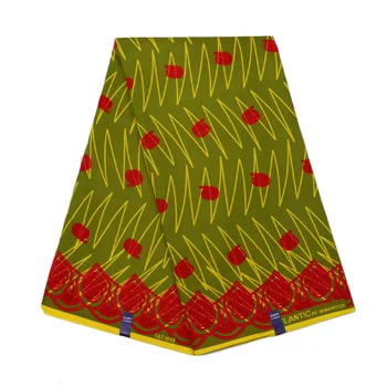 

Contrast Colour Nigerian Batik Cloth Fabric Ghana Kente Wax Fabric For Dress Suit African Kente Prints Wax Fabric for Cloth