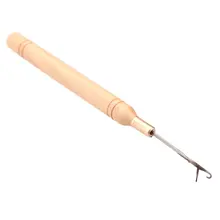 HTHL-10 шт. крюк-удлинитель для волос женский парик набор для вязания крючком деревянная ручка