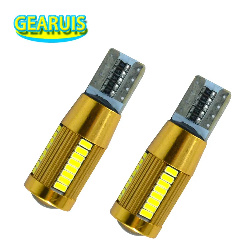 

100pcs Car Auto Canbus T10 non polar 38 SMD 3014 Spot LED 160MA PCB 501 W5W Marker Lamp Clearance Lights Interior Light Bulb
