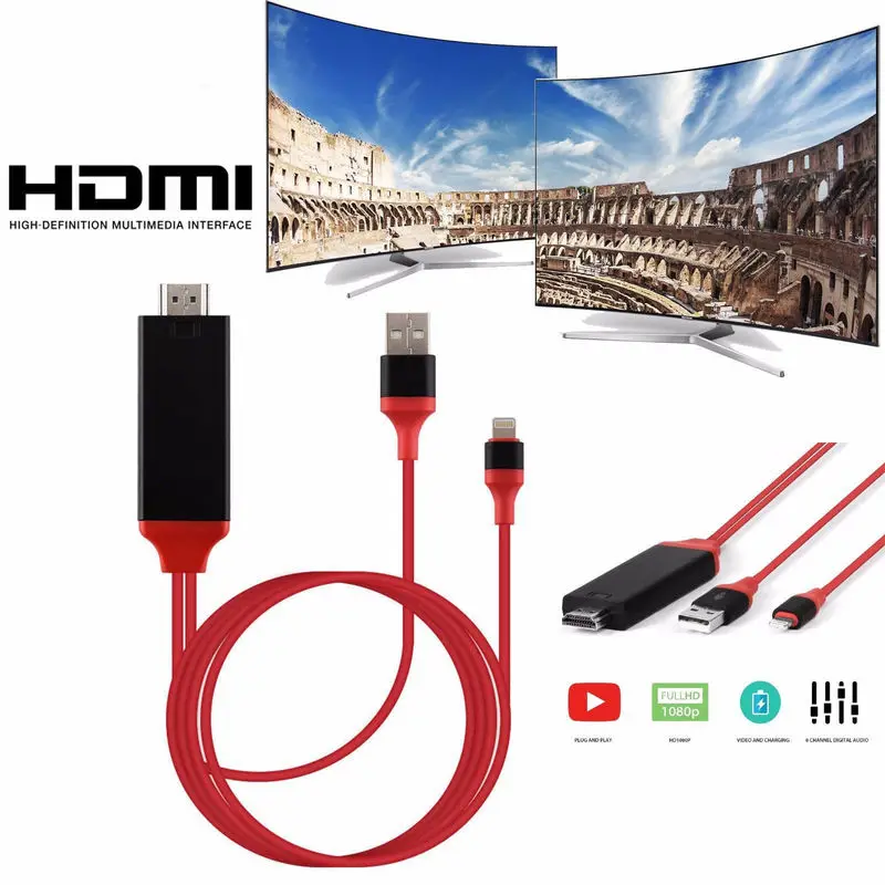 

HDMI Cable For Lightning Micro USB to HDMI Adapter Converter Cable AV HD TV for IOS for iPhone iPad for MHL Android Phone
