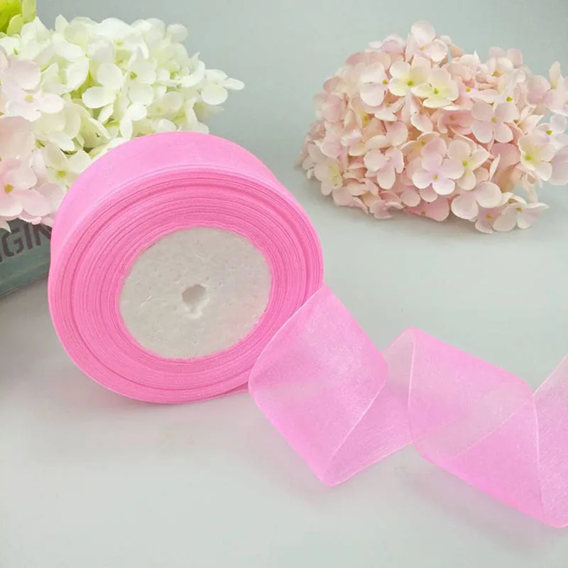 4cm 45meter Crystal Organza Ribbon Roll Invitation Card Gift Box Packaging Ribbon Sewing Craft For Home Wedding Party Decoration - Цвет: T05