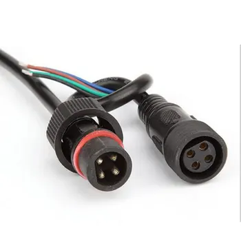 

2 3 4 Core Waterproof Male Female Butt Plug LED Plug-in Wire Power Connector