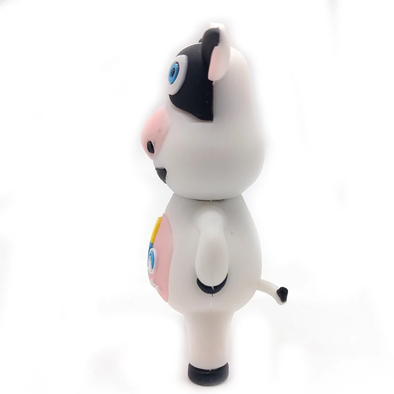 100% реальная емкость pendrive Мультфильм молочная корова usb флэш накопитель 64 ГБ 32 16 8 4