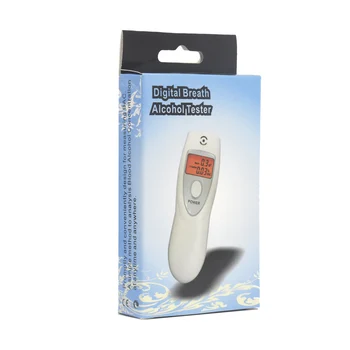 

2019 White Portable LCD Digital Breath Alcohol ABT-642S Analyser Breathalyzer Tester inhaler alcohol meters high quality