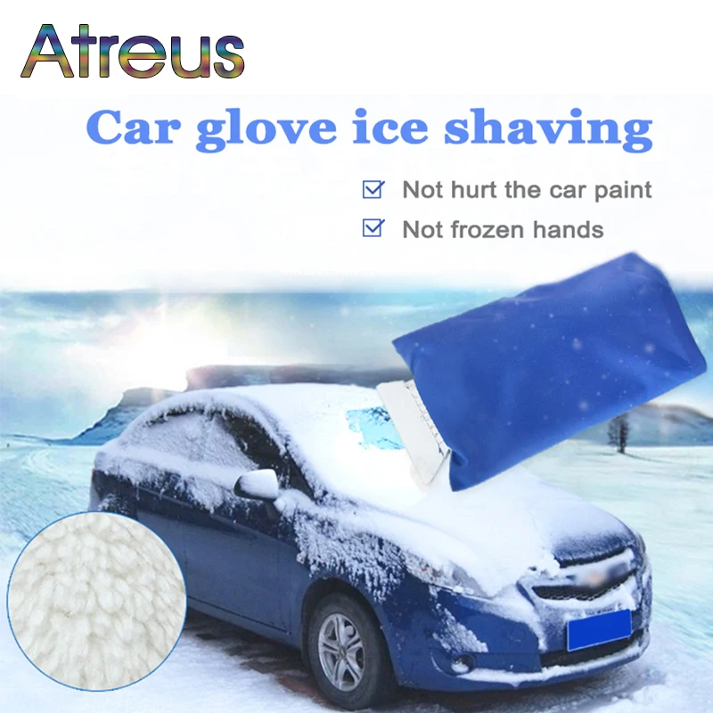 

Atreus Car warm gloves snow shovel blade tool for Toyota Avensis Rav4 Audi Q5 A6 Lifan X60 Renault Captur Skoda Yeti Ford Mondeo