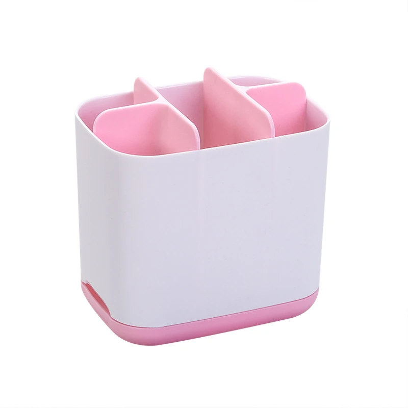 Креативный 5 сетчатый ящик для хранения для ванной комнаты зубная щетка зубная паста отделочная коробка стойка пластиковая коробка для Хранения Туалетных принадлежностей для ванной комнаты контейнер - Цвет: Pink