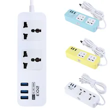 USB power Strip smart US plug Переключатель перегрузки защита от перенапряжения 2 выхода 2 порта USB зарядное устройство 3A wifi розетка