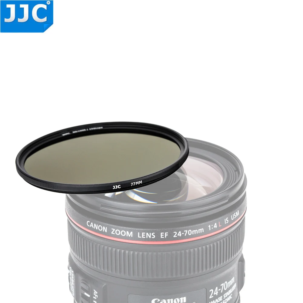 Фильтр нейтральной плотности JJC ND1000 10 режимов 49 мм 52 55 58 62 67 72 77 82 с чехлом для