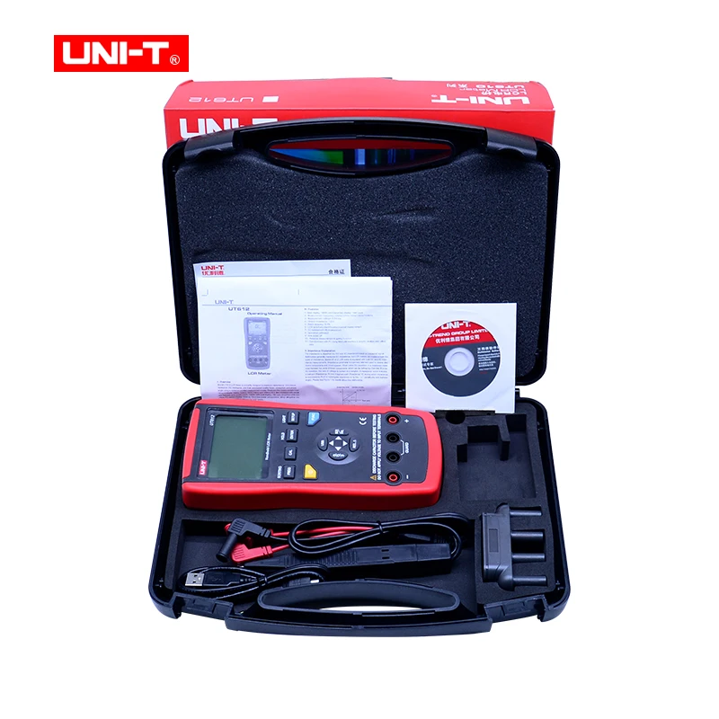 

UNIT UT611 UT612 Capacitance meter LCR Meter 20000 discount insolution resistance meter with LCD backlight display
