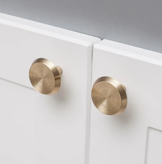 

4Pieces/Lot 2.5x2.5cm Drawer Decoration Handles Pure Copper Small Handles