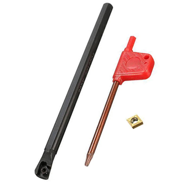 

1pc S07K-SCLCR06 Circle Boring Bar 125mm Tool Holder + 1pc CCMT0602 Insert with Wrench For Turning Tools
